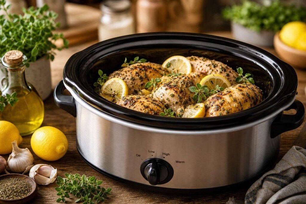 5. Crockpot Lemon Herb Chicken-150kb