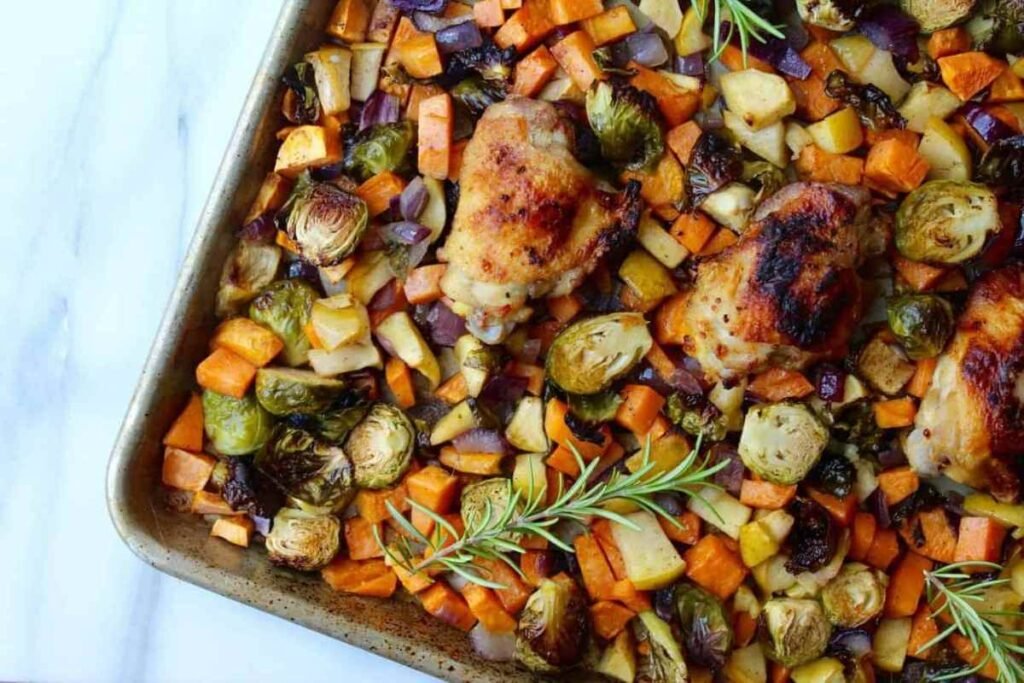 5. Sheet Pan Chicken and Fall Vegetables-100kb