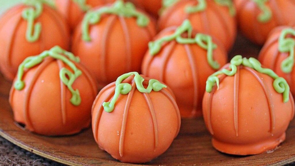 Pumpkin-Shaped Chocolate Truffles