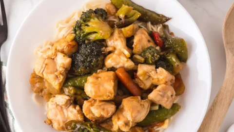 Air Fryer Chicken and Broccoli