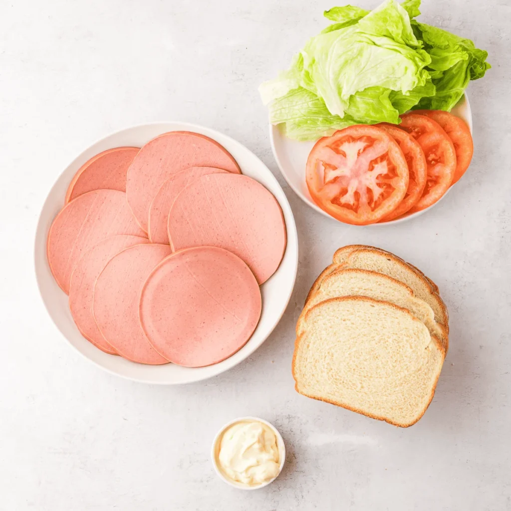 Air Fryer Fried Bologna Sandwich
