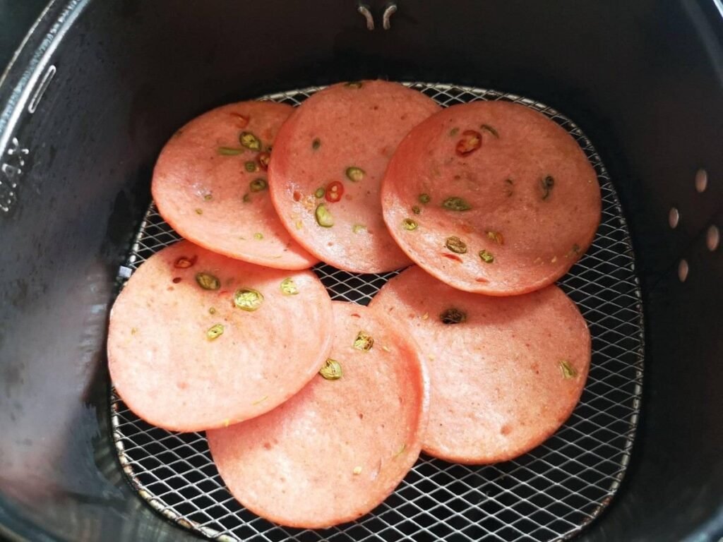 Air Fryer Fried Bologna Sandwich