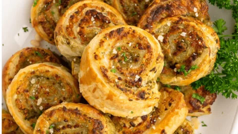 Air Fryer Pesto Pinwheels
