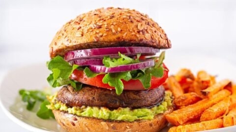 Air Fryer Portobello Mushroom Burgers-150kb