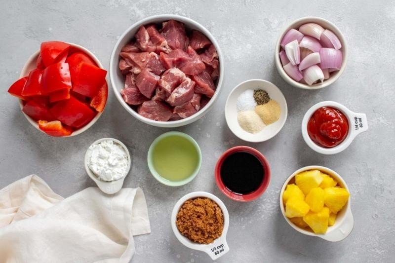 Air Fryer Sweet and Sour Pork Recipe Ingredients-150kb