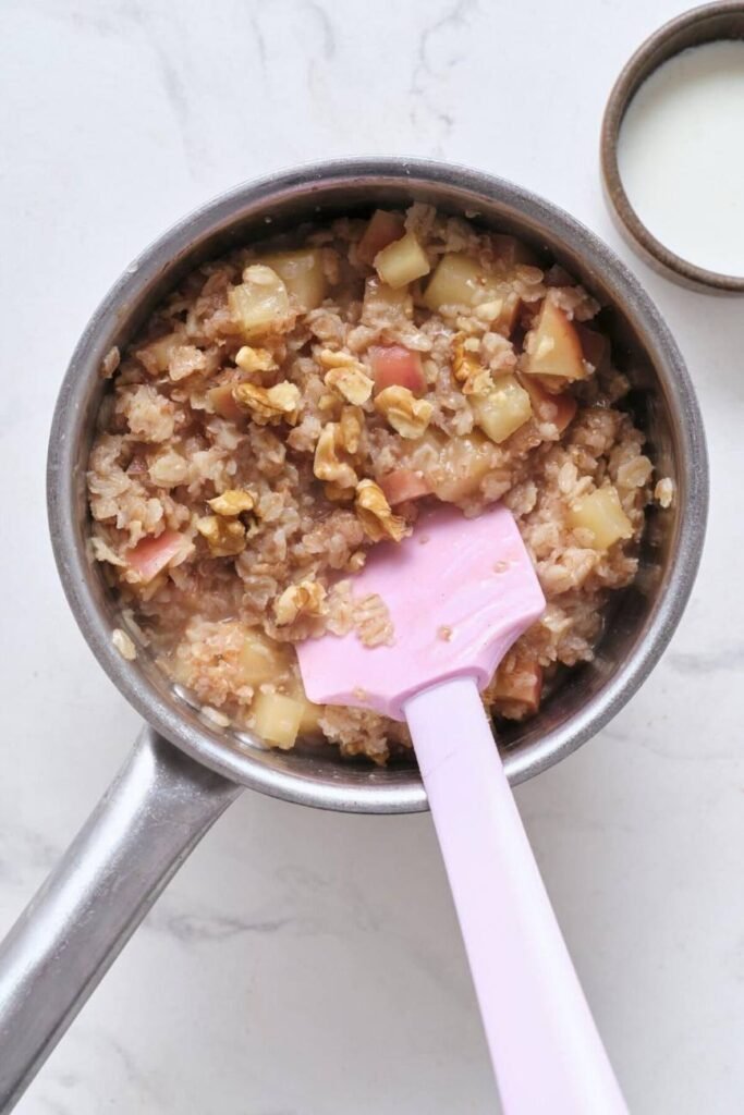 Apple Crisp Oatmeal Milk Latte