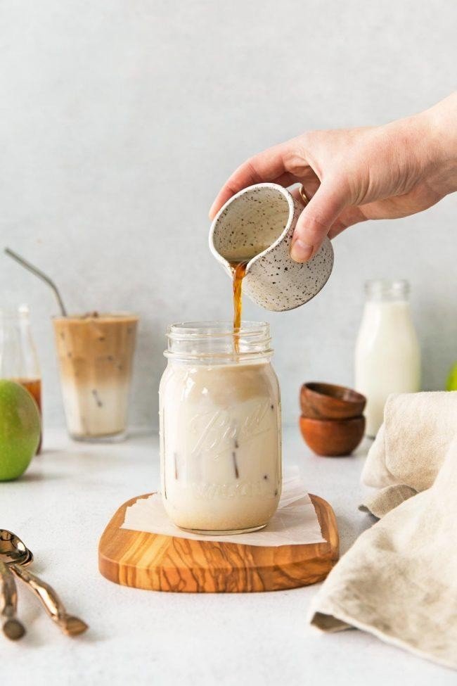 Apple Crisp Oatmeal Milk Latte