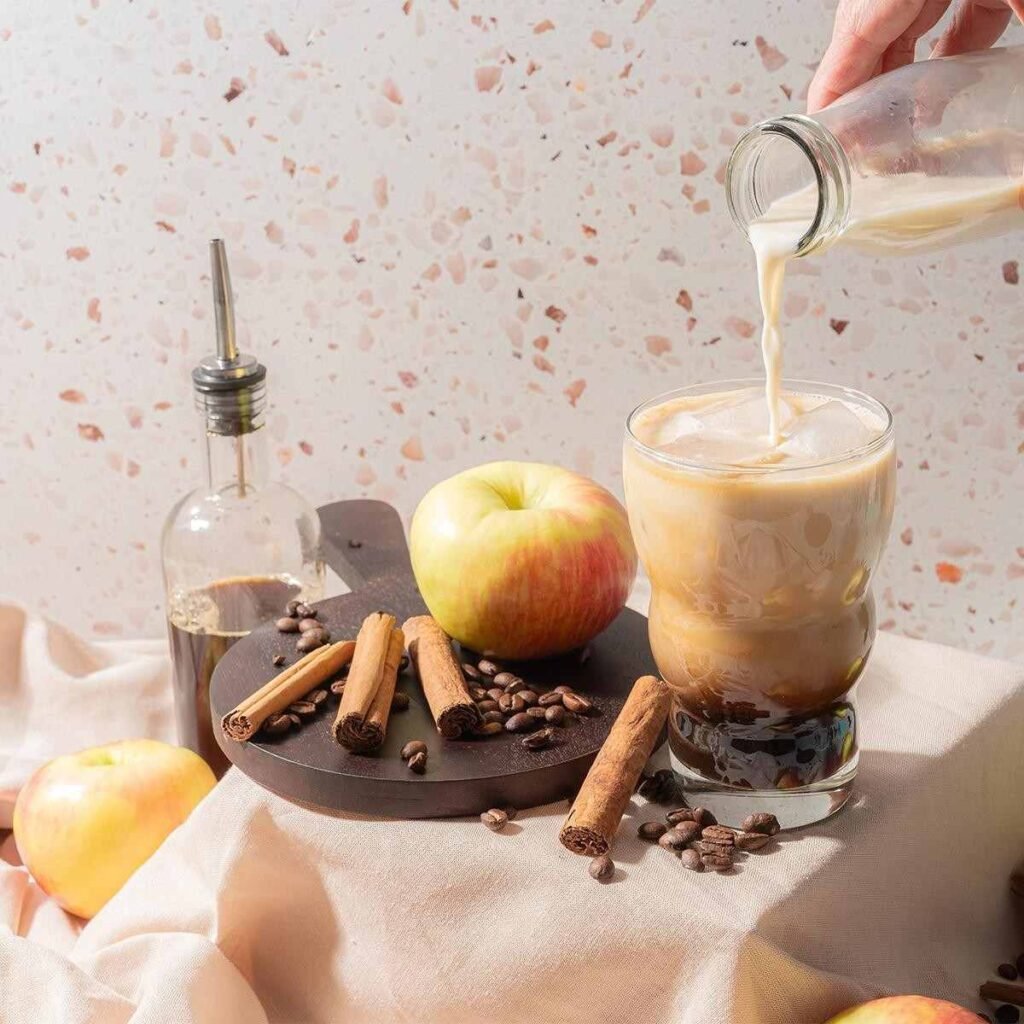 Apple Crisp Oatmeal Milk Latte