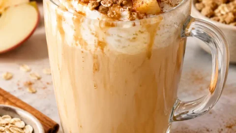 Apple Crisp Oatmeal Milk Latte