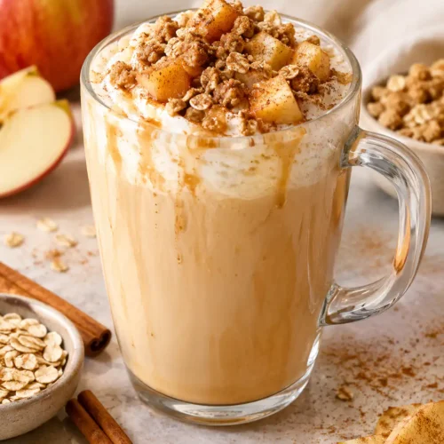 Apple Crisp Oatmeal Milk Latte