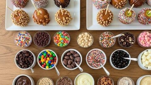Caramel Apple Bar Ideas for Parties-150kb