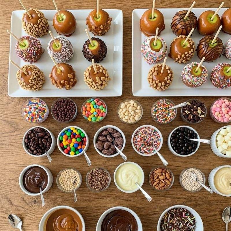 Caramel Apple Bar Ideas for Parties-150kb