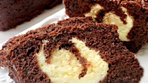 Cheesecake Swirl Chocolate Zucchini Bread