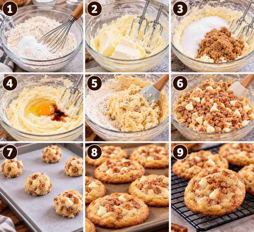 Cheesecake Toffee Cookies – Chewy and Creamy