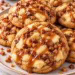 Cheesecake Toffee Cookies – Chewy and Creamy
