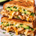 Chicken Avocado Melt Cheese Sandwich – Crispy and Delicious