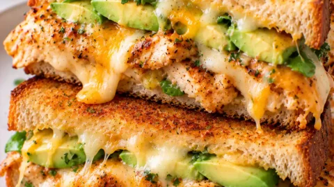Chicken Avocado Melt Cheese Sandwich – Crispy and Delicious