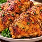 Crispy Air Fryer Chicken Thighs (Juicy & Golden)
