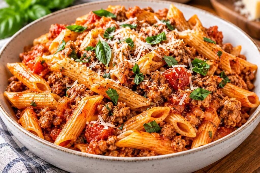 Easy Ground Turkey Pasta