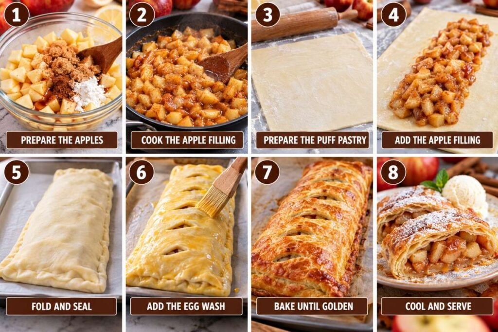 Giant Apple Cinnamon Strudel