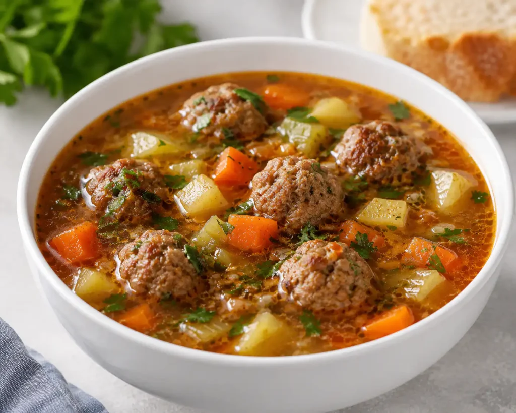 Meatball Soup – Tender and Flavorful
