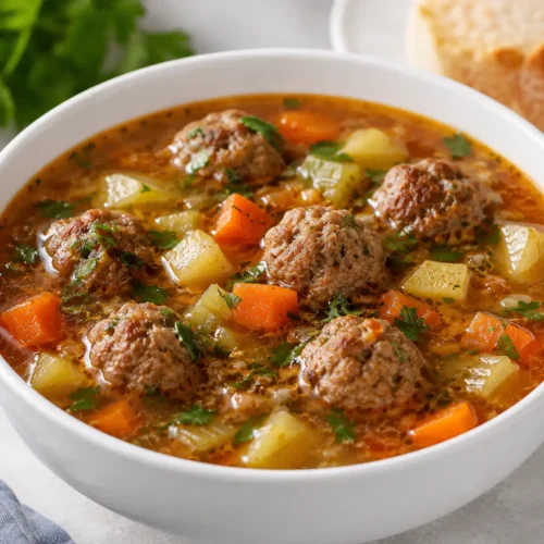 Meatball Soup – Tender and Flavorful