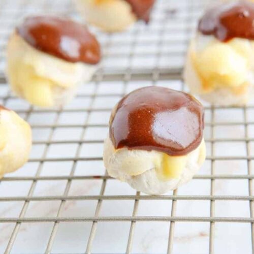 Mini Boston Cream Donut Holes
