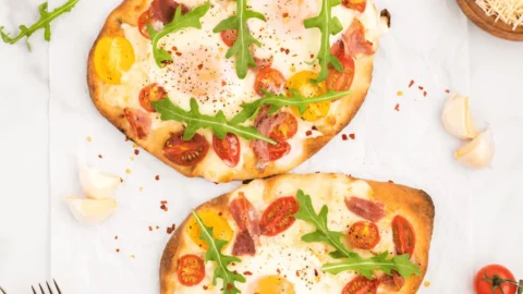 Naan Breakfast Pizza