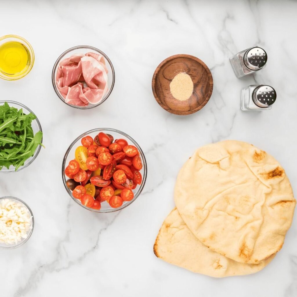 Naan Breakfast Pizza Ingredients-100kb
