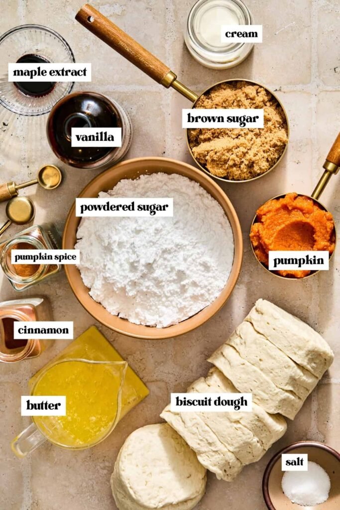 Pumpkin Pull Apart Bread Ingredients