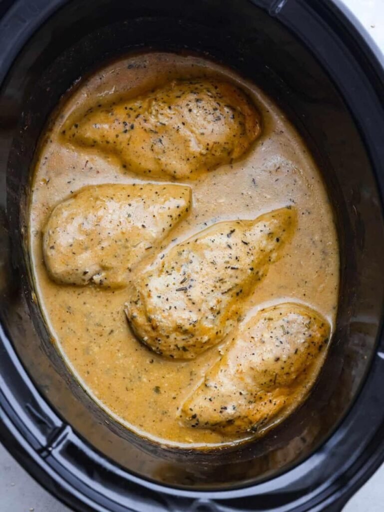 Easy Crockpot Chicken & Gravy