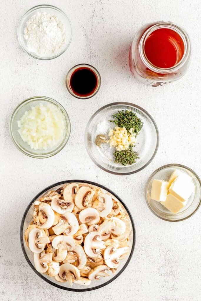 Quick and Easy Mushroom Gravy Ingredients-150kb
