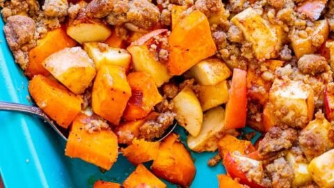 Roasted Sweet Potato and Apple Casserole