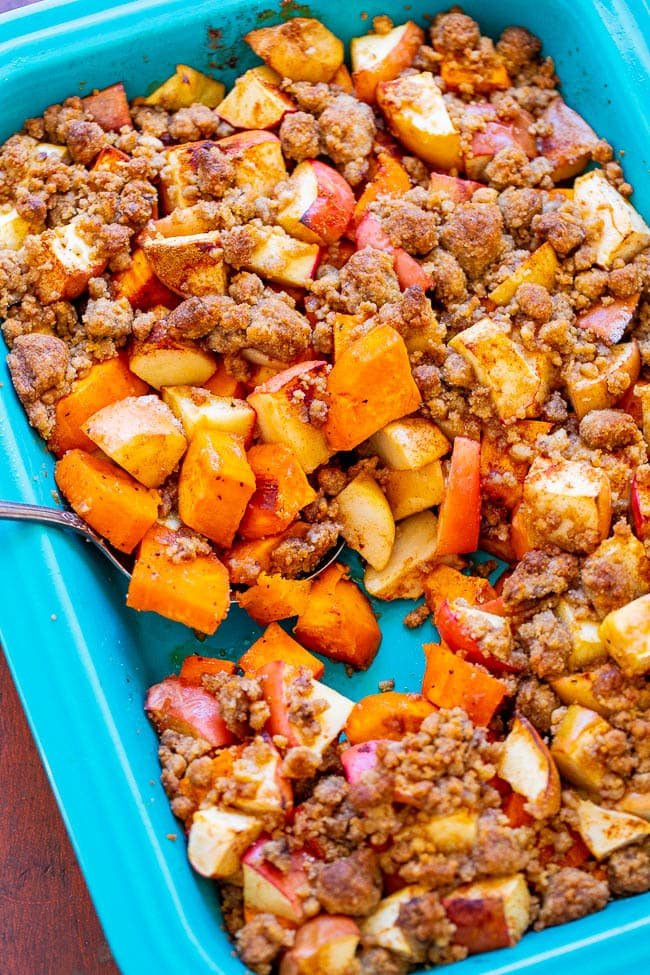 Roasted Sweet Potato and Apple Casserole