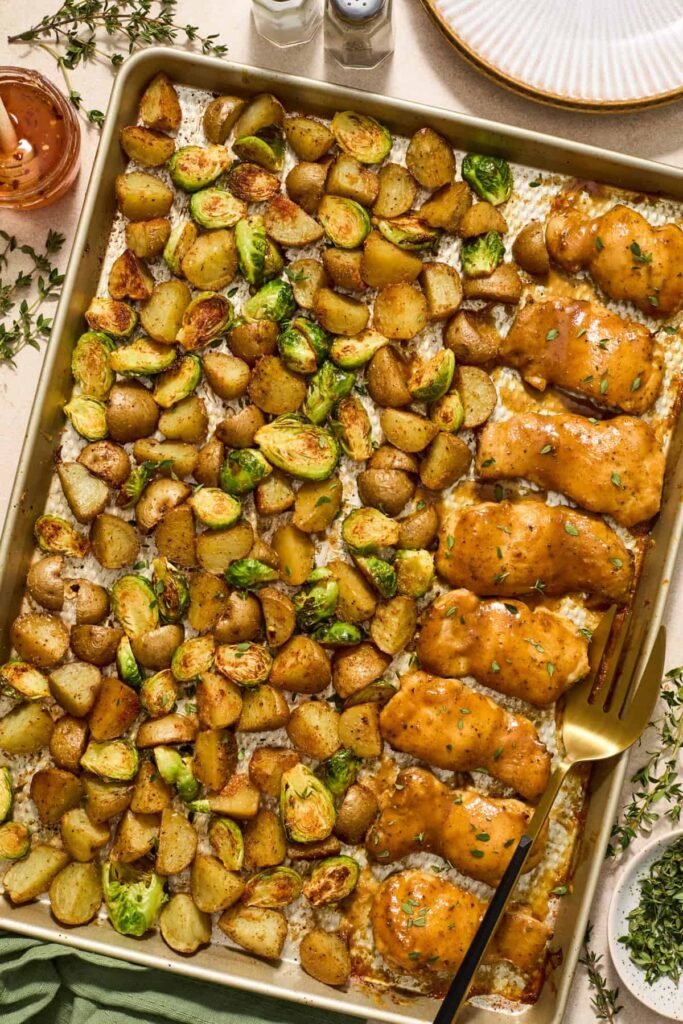 Sheet Pan Honey Mustard Chicken