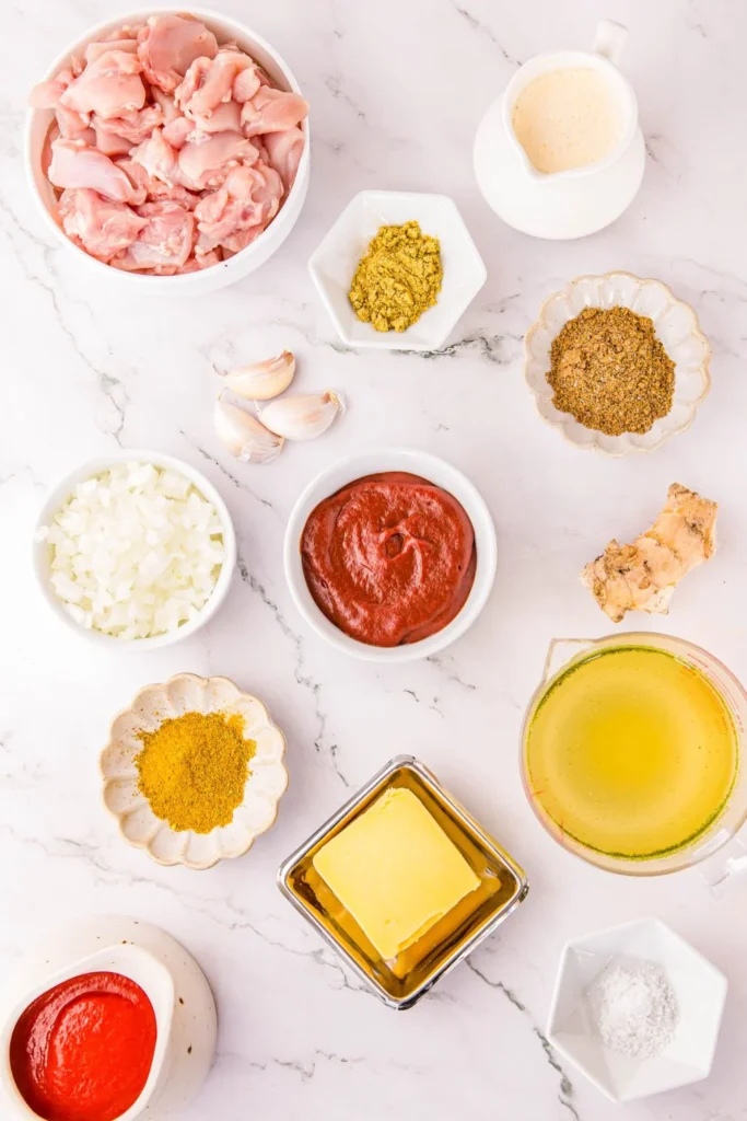 Slow Cooker Butter Chicken Ingredients