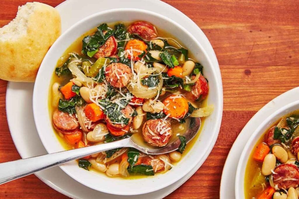 Slow Cooker Sausage and White Bean Soup 10-100kb