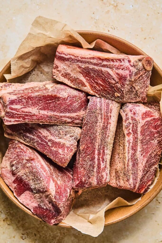 Step 1 Season the Short Ribs