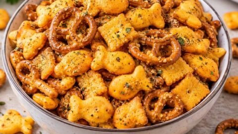 Air Fryer Ranch Goldfish Snack Mix