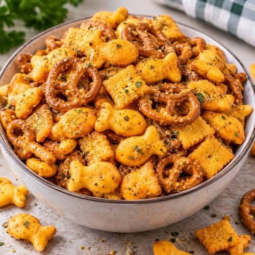Air Fryer Ranch Goldfish Snack Mix