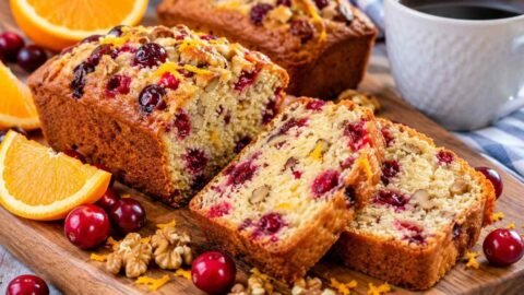 Air Fryer Cranberry Orange Nut Bread