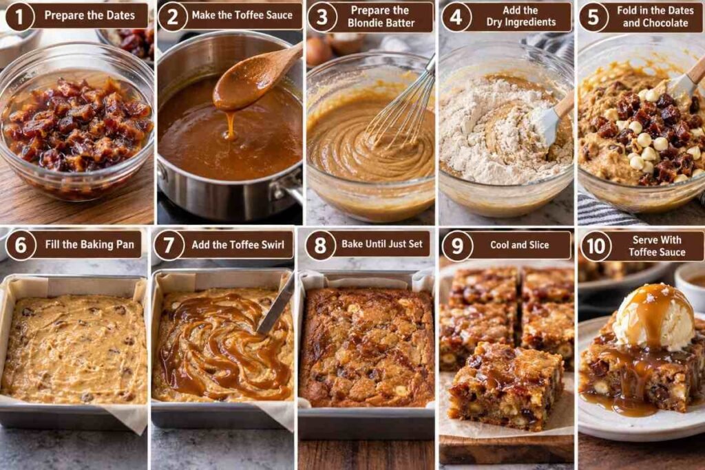 Sticky Toffee Pudding Blondies