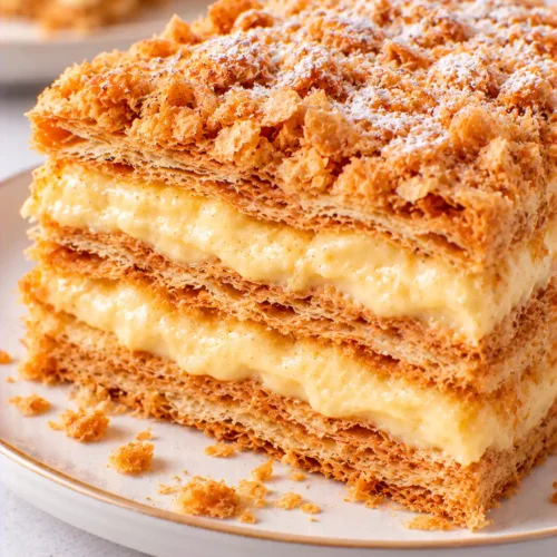 The Crispiest Napoleon Cake