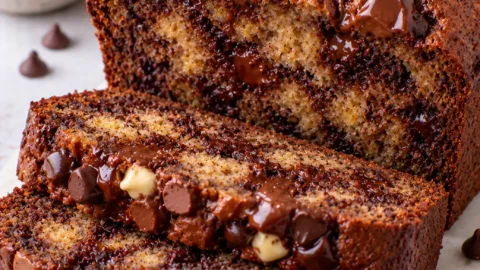 Triple Chocolate Banana Bread – Moist and Rich