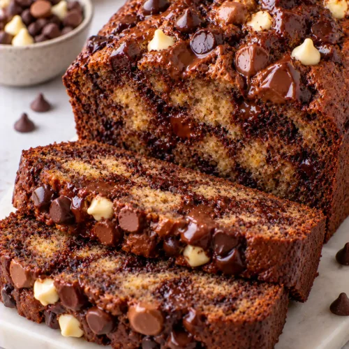 Triple Chocolate Banana Bread – Moist and Rich